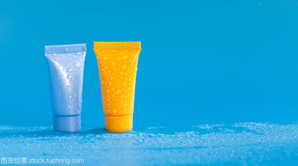 抽象多彩 化妝品管中的小水滴與醫(yī)療衛(wèi)生的創(chuàng)新設(shè)計(jì)